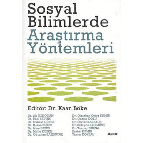 Sosyal Bilimlerde Araştırma Yöntemleri | Alfa Yayınları