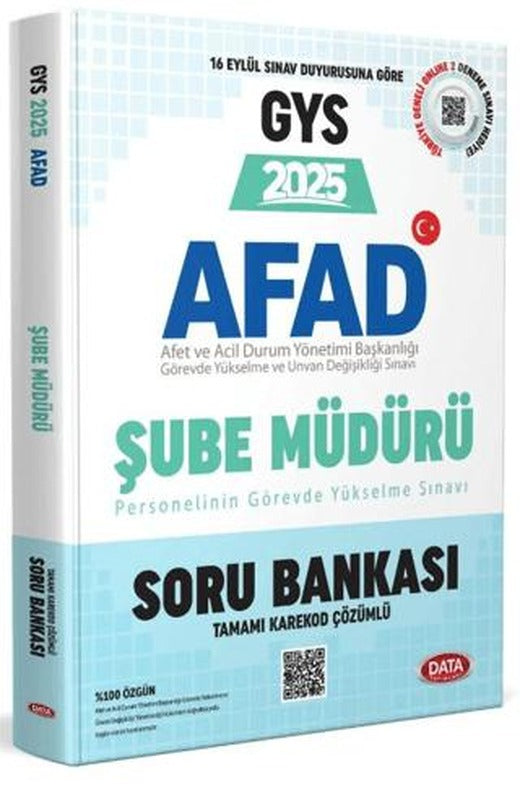 AFAD Şube Müdürü 2025 GYS Soru Bankası - Karekod Çözümlü