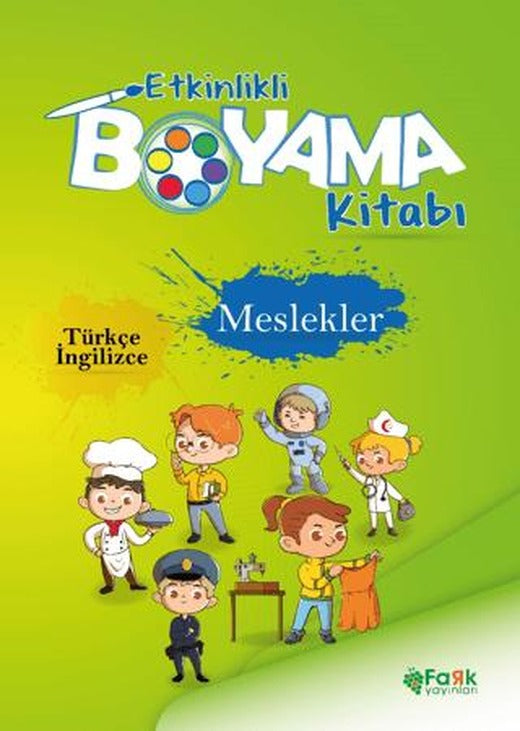 Etkinlikli Boyama Kitabı Meslekler | Fark Yayınları (Ciltsiz)