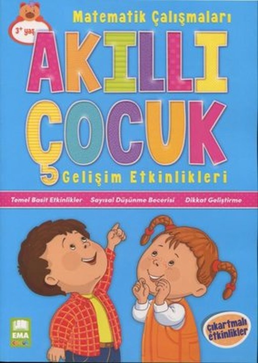 Akıllı Çocuk Matematik Çalışmaları Gelişim Etkinlikleri 3+Yaş | Ema Çocuk