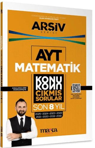AYT Matematik Çıkmış Sorular Konu Konu Son 8 Yıl Tıpkı Basım Arşiv Serisi | Marka Yayınları (Ciltsiz)  - Resim 1