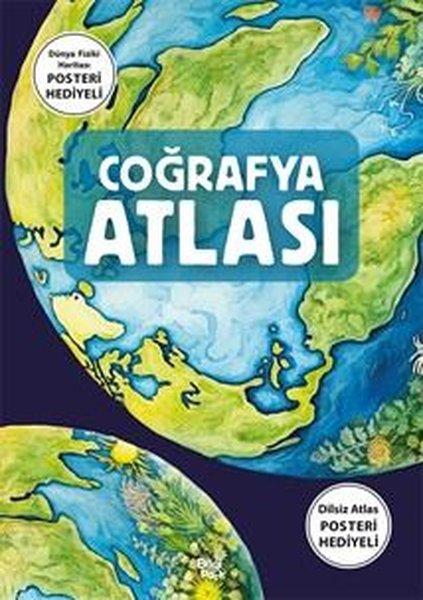 Coğrafya Atlası - Dünya Fiziki Haritası Posteri Hediyeli - Dilsiz Atlas Hediyeli | Bilgi Park Yayınları (İnce Kapak)  - Resim 1