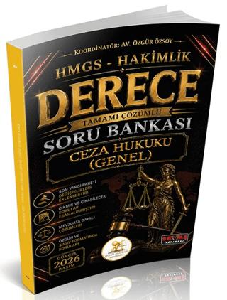 HUKAL HMGS-Hakimlik Derece Ceza Hukuku Genel Hükümler Soru Bankası | Savaş Yayınevi (Ciltsiz)  - Resim 1