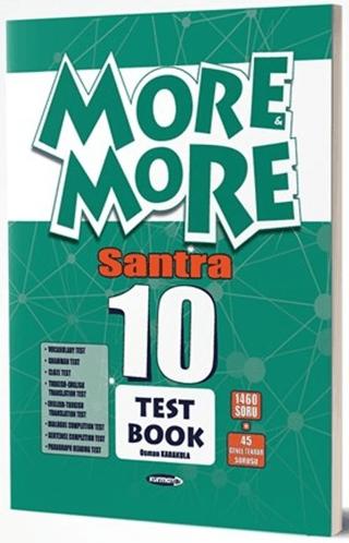 Kurmay ELT More and More English 10 Santra Test Book | Kurmay Yayınları (Ciltsiz)  - Resim 1