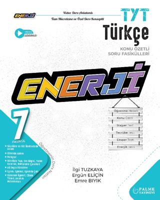 TYT Enerji Türkçe Konu Özetli Soru Fasikülleri (7 Fasikül) | Palme Yayınları (Ciltsiz)  - Resim 1