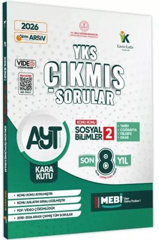 2026 YKS-AYT Sosyal Bilimler Sözel 2 Karakutu ÖSYM Çıkmış Soru Bankası Çözümlü Konu Konu Son 8 Yıl