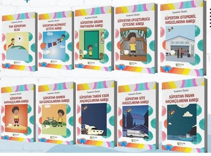 Süpertan Görev Başında - 10 Kitap Takım | Ulak Çocuk