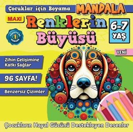 Maxi Renklerin Büyüsü Çocuklar İçin Boyama 9 | Maxi Yayıncılık (Ciltsiz)