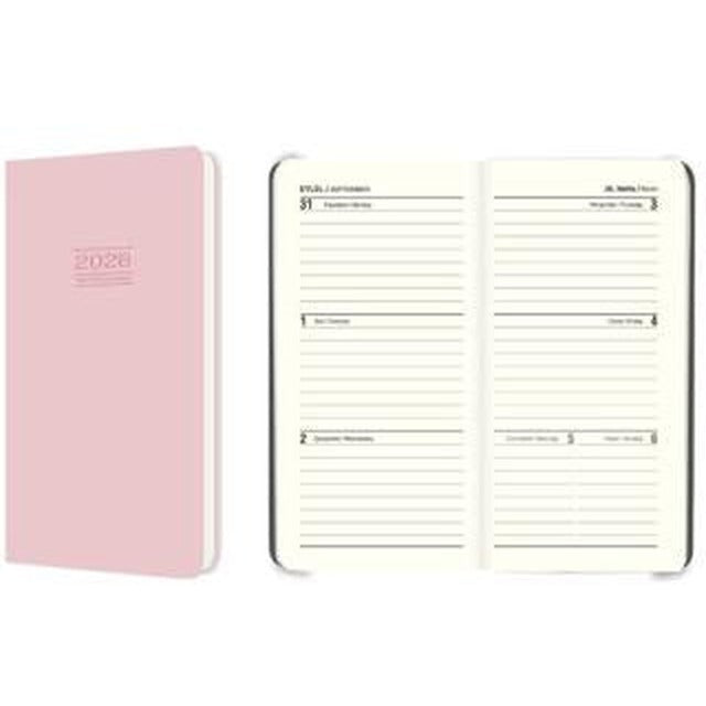 Keskin Color 2026 - 8x16 Ciltli Haftalık Cep Ajandası - Pembe | Keskin Color