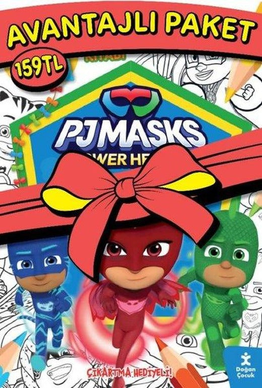 Pjmasks 2'si Bir Arada Avantajlı Paket | Doğan Çocuk (İnce Kapak)