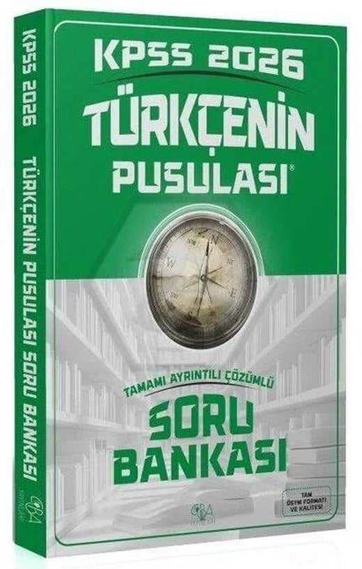 2026 KPSS Türkçenin Pusulası Soru Bankası Çözümlü | CBA Yayınları (İnce Kapak)