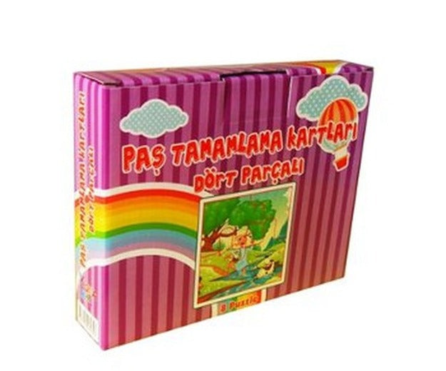 Paş Tamamlama Kartları - Dört Parçalı | Yuka Kids