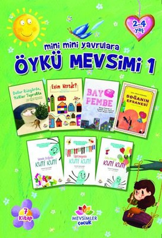 Mini Mini Yavrulara Öykü Mevsimi Seti 1 - 7 Kitap Takım | Mevsimler Çocuk