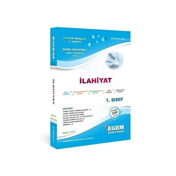 1. Sınıf İlahiyat Konu Anlatımlı Soru Bankası (Bahar Dönemi)