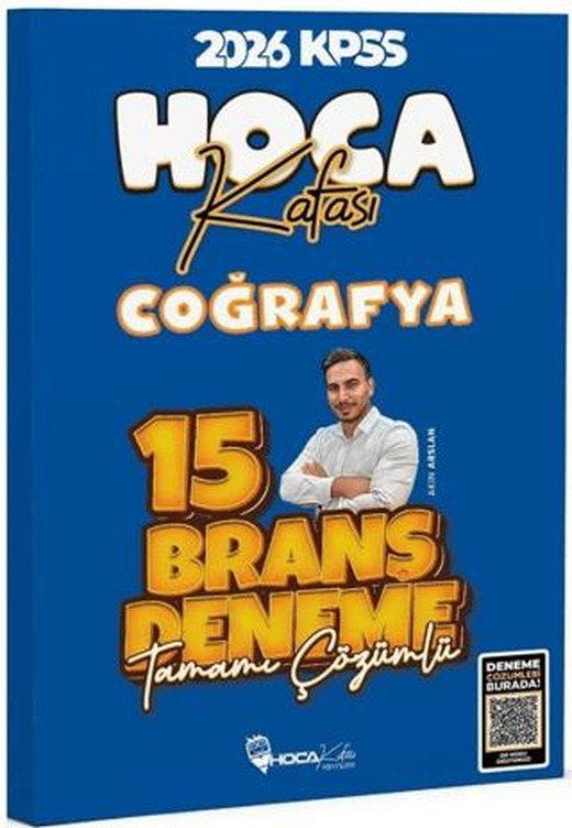 2026 KPSS Coğrafya 15 Deneme Çözümlü | Hoca Kafası Yayınları (Ciltsiz)