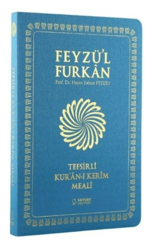 Feyzü'l Furkan Tefsirli Kur'an-ı Kerim Meali (Sempatik Cep Boy - İnce Cilt) Turkuaz