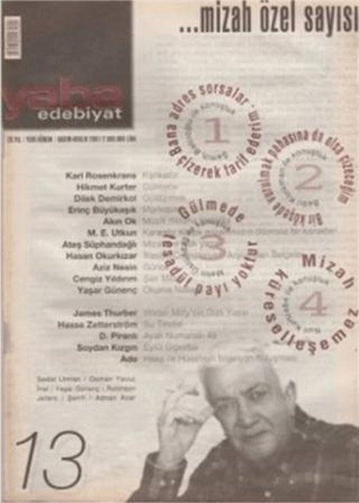 Yaba Edebiyat Dergisi Sayı: 13 | Yaba Dergisi Yayınları (Ciltsiz)