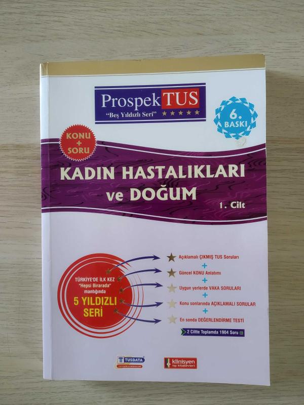 Prospektus Kadın Hastalıkları Ve Doğum 1. Cilt Konu+soru - DR. SAMİ SELÇUKBİRİCİK kitap kapağı