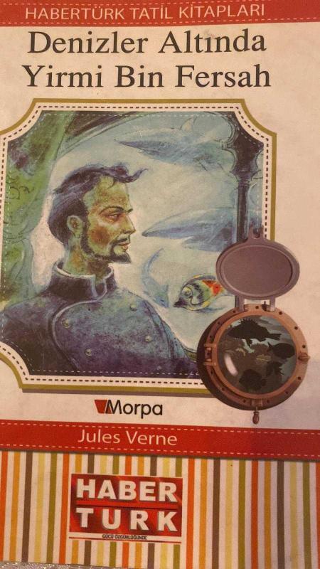 Denizler Altında 20000 Fersah - Jules Verne kitap kapağı