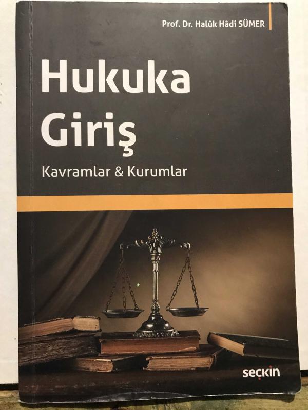 HUKUKA GİRİŞ Kavramlar & Kurumlar - Prof. Dr. Haluk Hadi Sümer kitap kapağı