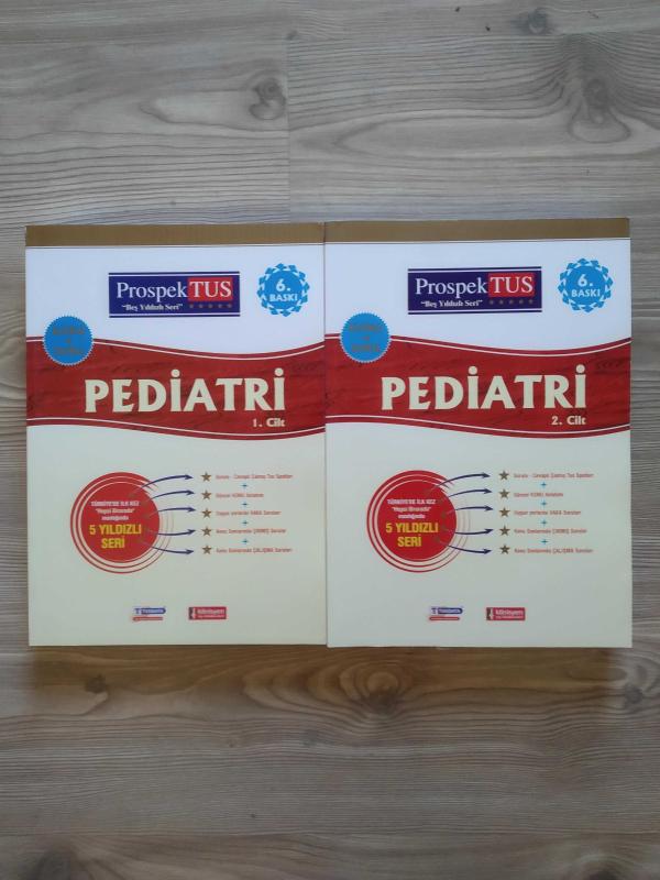 Tusdata Prospektus Pediatri 1. Cilt + 2. Cilt Konu+soru ( 2 Cilt Takım ) ( 5 Yıldızlı Seri ) - TUSDATA kitap kapağı