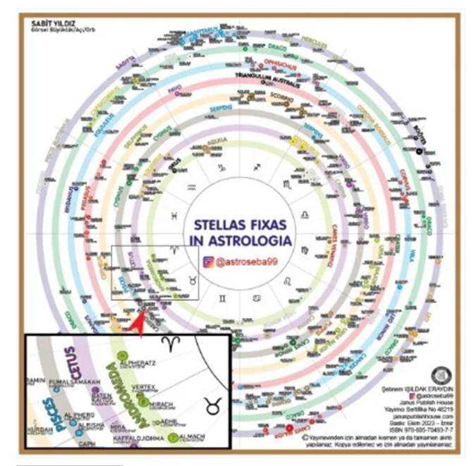 Stellas Fıxas In Astrologıa - sabit yıldızlar posteri kitap kapağı