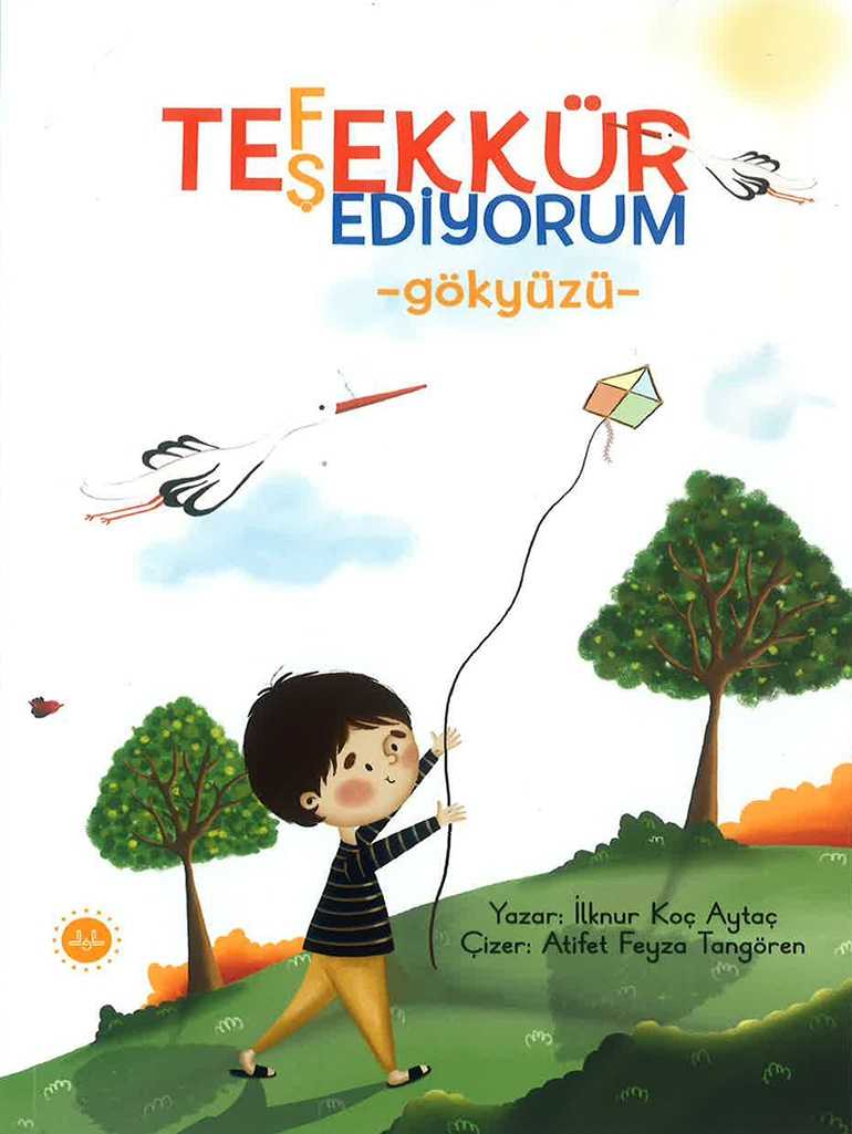 Tefekkür Teşekkür Ediyorum -Gökyüzü-dib- - İlknur Koç AYTAÇ kitap kapağı