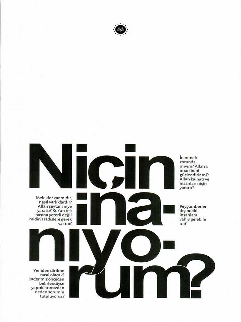 Niçin İnanıyorum - Doç. Dr. Fatih KURT kitap kapağı
