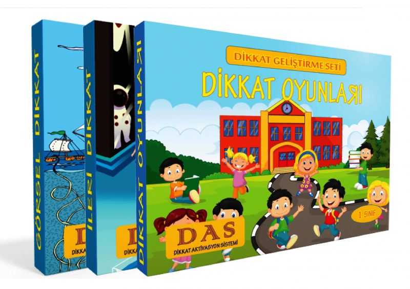 Dikkat Geliştirme Seti 1. Sınıf - Çetin Özbey kitap kapağı