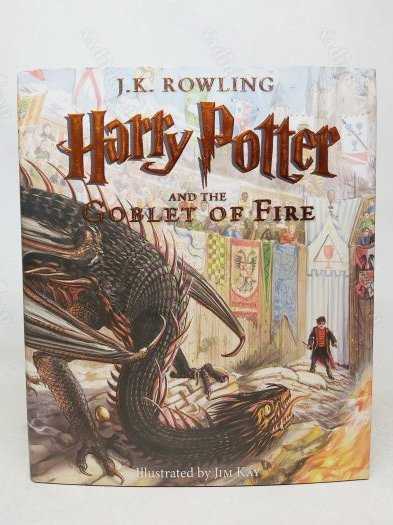 Harry Potter And The Goblet Of Fire: First Illustrated Edition Year 4 - Hardcover - J. K. Rowling kitap kapağı