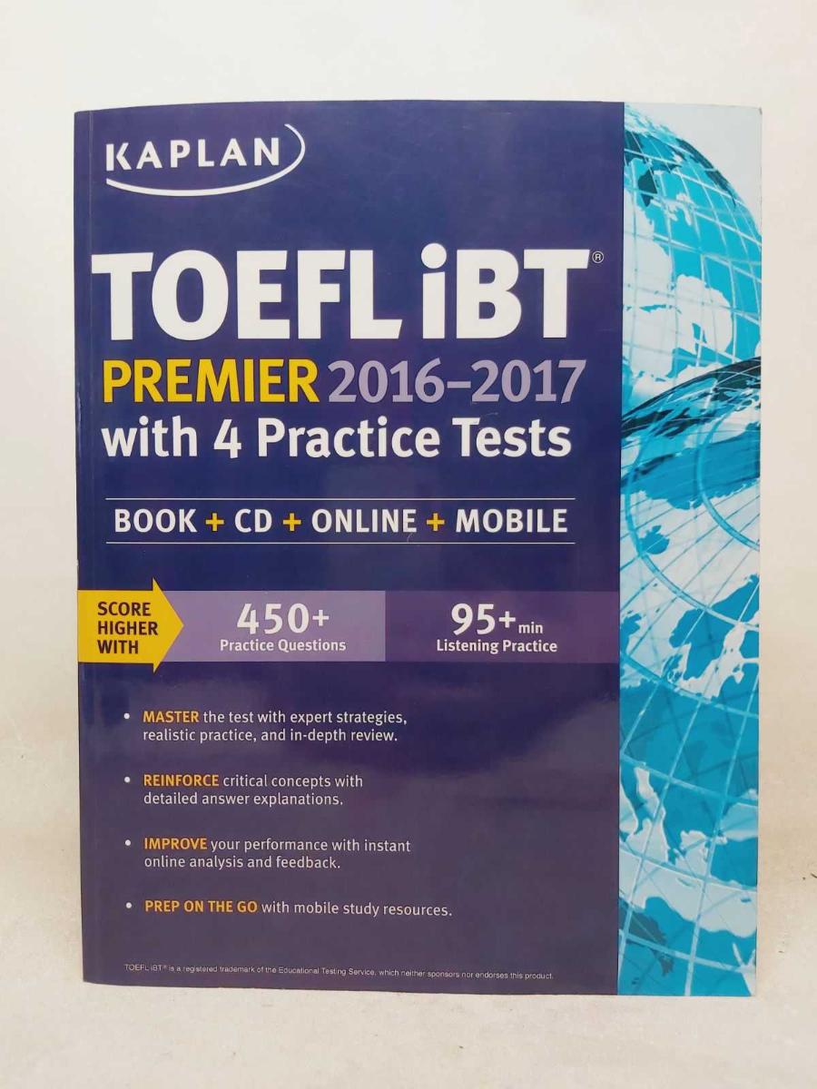 Kaplan TOEFL iBT Premier 2016 2017 with 4 Practice Tests - Kaplan kitap kapağı