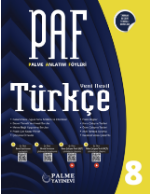 PAF Yeni Nesil TÜRKÇE PALME ANLATIM FÖYLERİ 8.Sınıf 2026 - PALME YAYINEVİ kitap kapağı