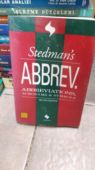 Stedman's Abbreviations, Acronyms and Symbols Stedman - Williams & Wilkins kitap kapağı