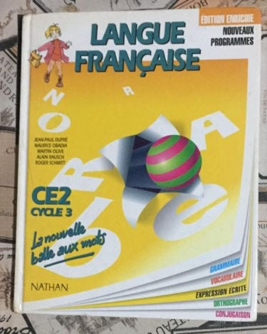 LANGUE FRANCAISE CE2 - Cycle 3 - Jean-Paul; Obadia, Maurice; Olive, Marti kitap kapağı