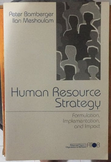 Human Resource Strategy - Peter A. Bamberger kitap kapağı