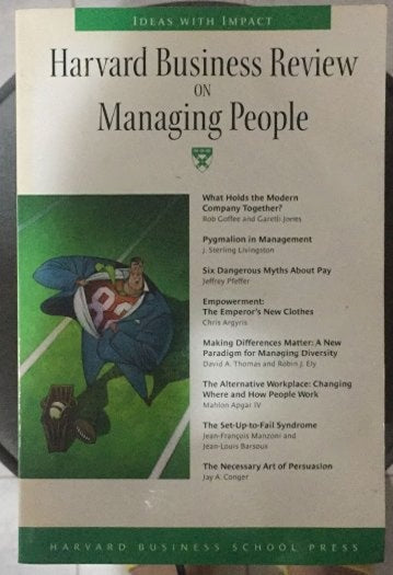 Harvard Business Review on Managing People - Harvard Business Review Press kitap kapağı