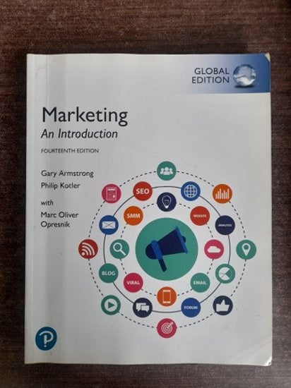 Marketing An Introduction - Fourteneeth Edition- Global Edition - Gary Armstrong - Philip Kotler kitap kapağı