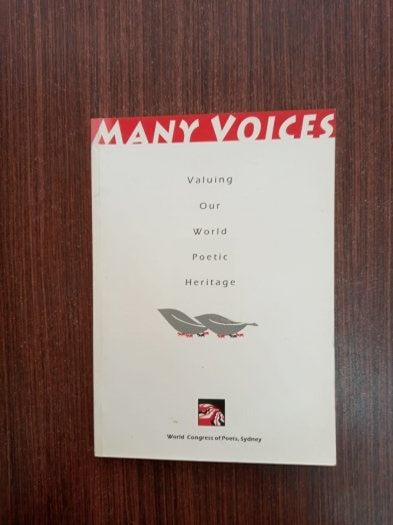 Many Voices: Poetry for World Peace in the New Millennium (İçinde Yazısı Olan Ferit Berk'ten Türkiye Yazarlar ve Şairler Sendikasına İmzalı ve İthafl kitap kapağı