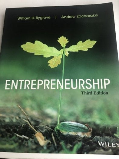 Entrepreneurship (Third Edition) - William D. Bygrave & Andrew Zacharakis kitap kapağı