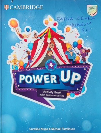 Power Up Level 4 Activity Book + HOME BOOKLET / ACCESS KODU AÇILMIŞTIR - Komisyon kitap kapağı