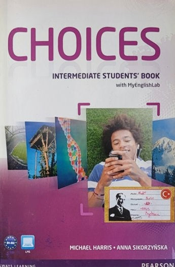 CHOICES INTERMEDIATE STUDENT'S BOOK ( Kodu kapalı ) - MICHAEL HARRIS kitap kapağı