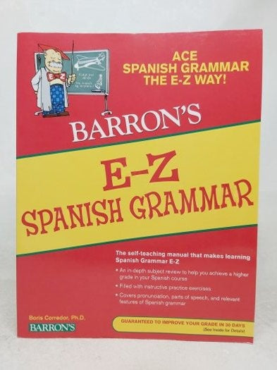 Barron's Spanish Grammar E-Z - Boris Corredor kitap kapağı