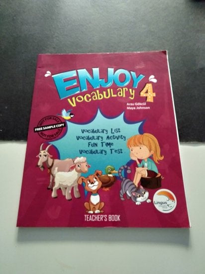 Enjoy Vocabulary 4 - Teacher's Book - ARZU GÖKCÜL, MAYA JOHNSON kitap kapağı