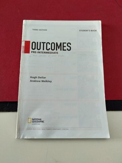 Outcomes Pre-ıntermedıate Student's Book (Cd Yok) - HUGH DELLAR, ANDREW WALKLEY kitap kapağı