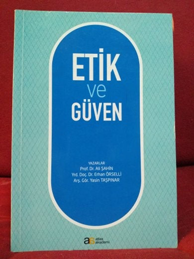Etik ve Güven - Ali Şahin kitap kapağı