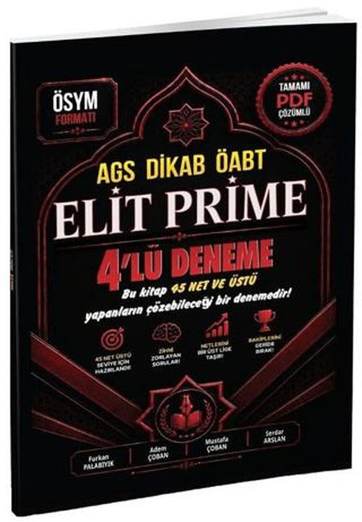 ÖABT MEB-AGS DİKAB Din Kültürü Öğretmenliği ELİT PRİME 4 Deneme | Tahayyül Yayınları (Ciltsiz)