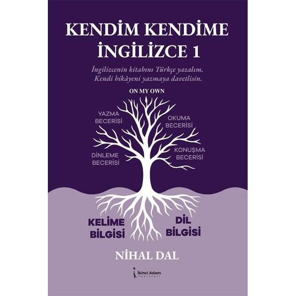 Kendim Kendime İngilizce 1 - Kelime Bilgisi Dil Bilgisi | İkinci Adam Yayınları (İnce Kapak)