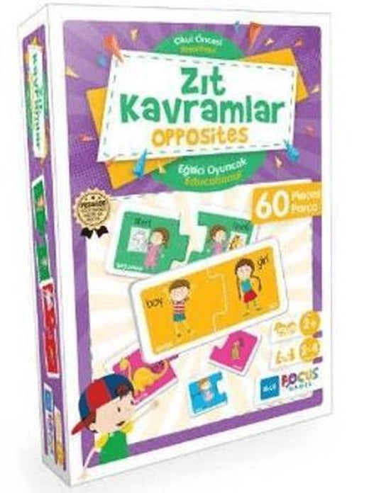 Blue Focus Zıt Kavramlar Opposites 60 Parça | Blue Focus Yayınları