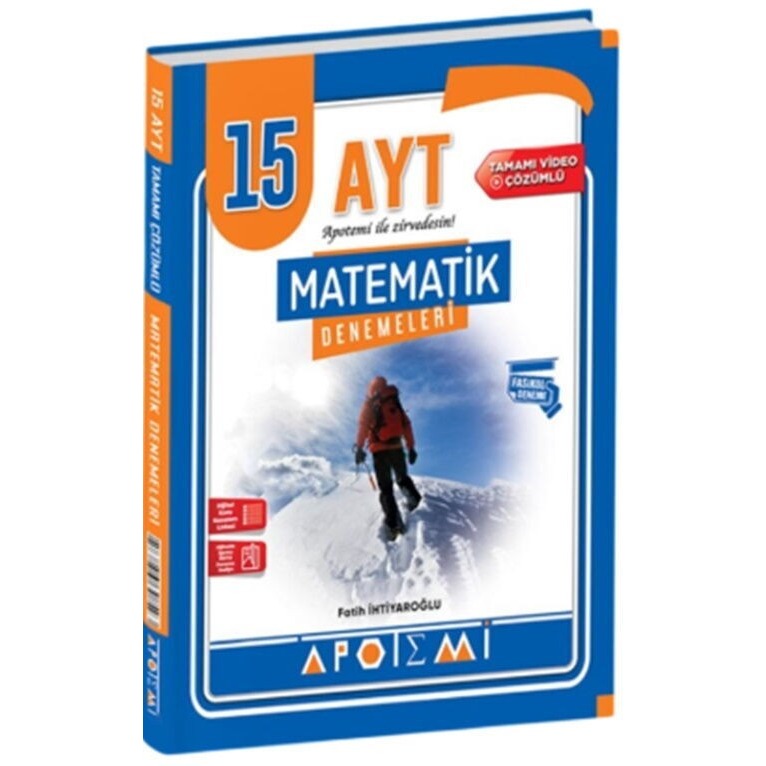 AYT Matematik 15 Çözümlü Deneme | Apotemi Yayınları (Ciltsiz)