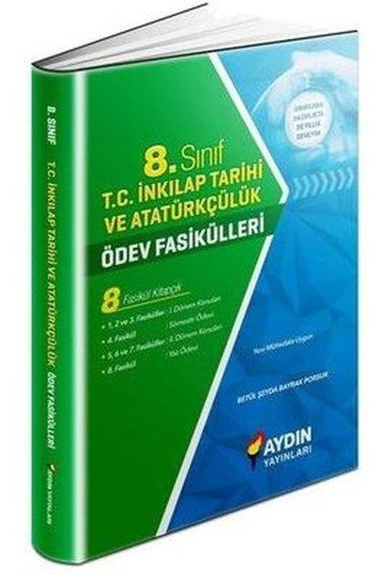 8. Sınıf T.C. İnkılap Tarihi Ve Atatürkçülük Ödev Fasikülleri | Aydın Yayınları-Eğitim (İnce Kapak)